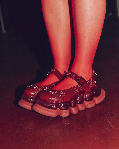 Jewelry Ark Tiny Ribbon Mary Jane / Red