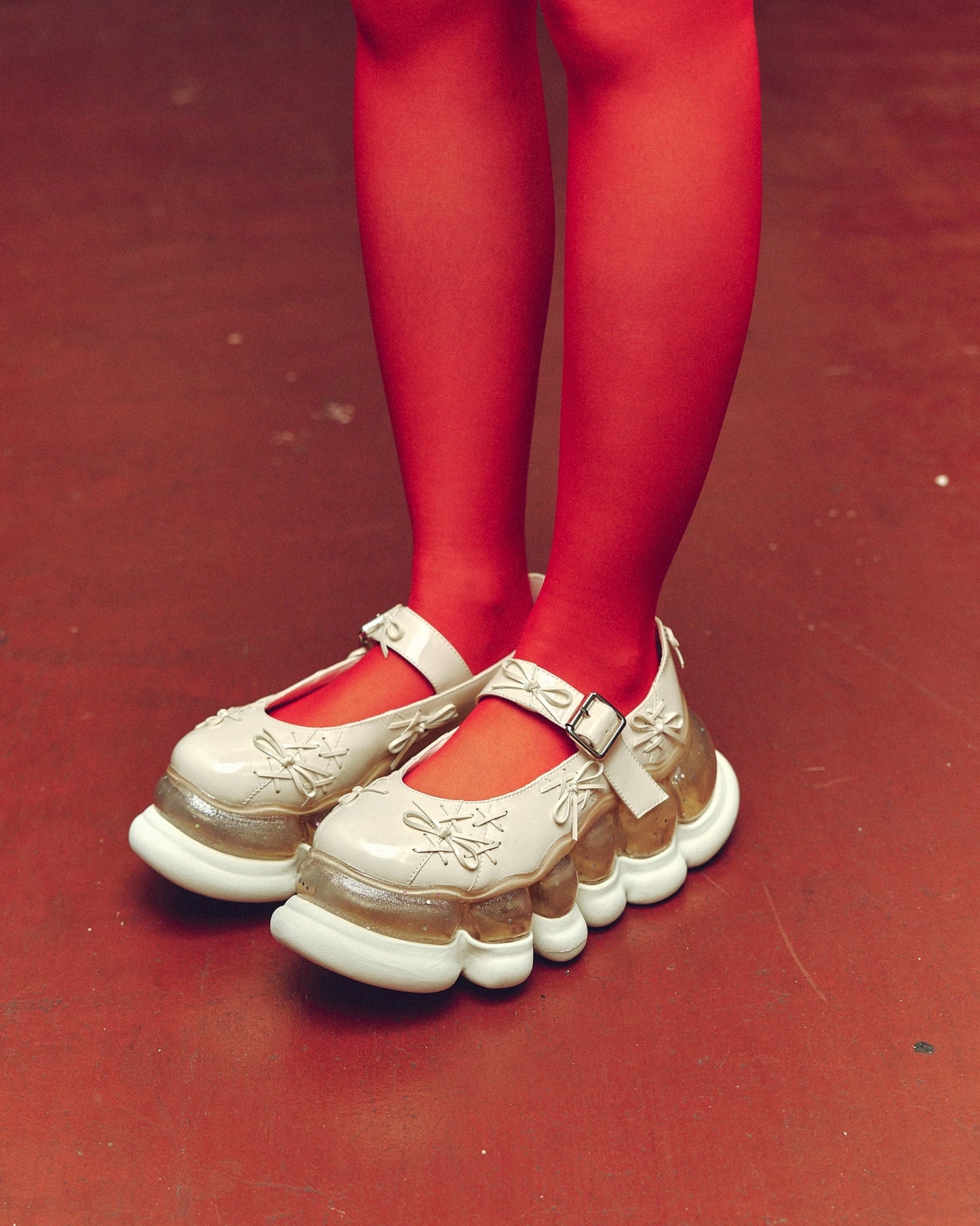 Jewelry Ark Tiny Ribbon Mary Jane / Beige