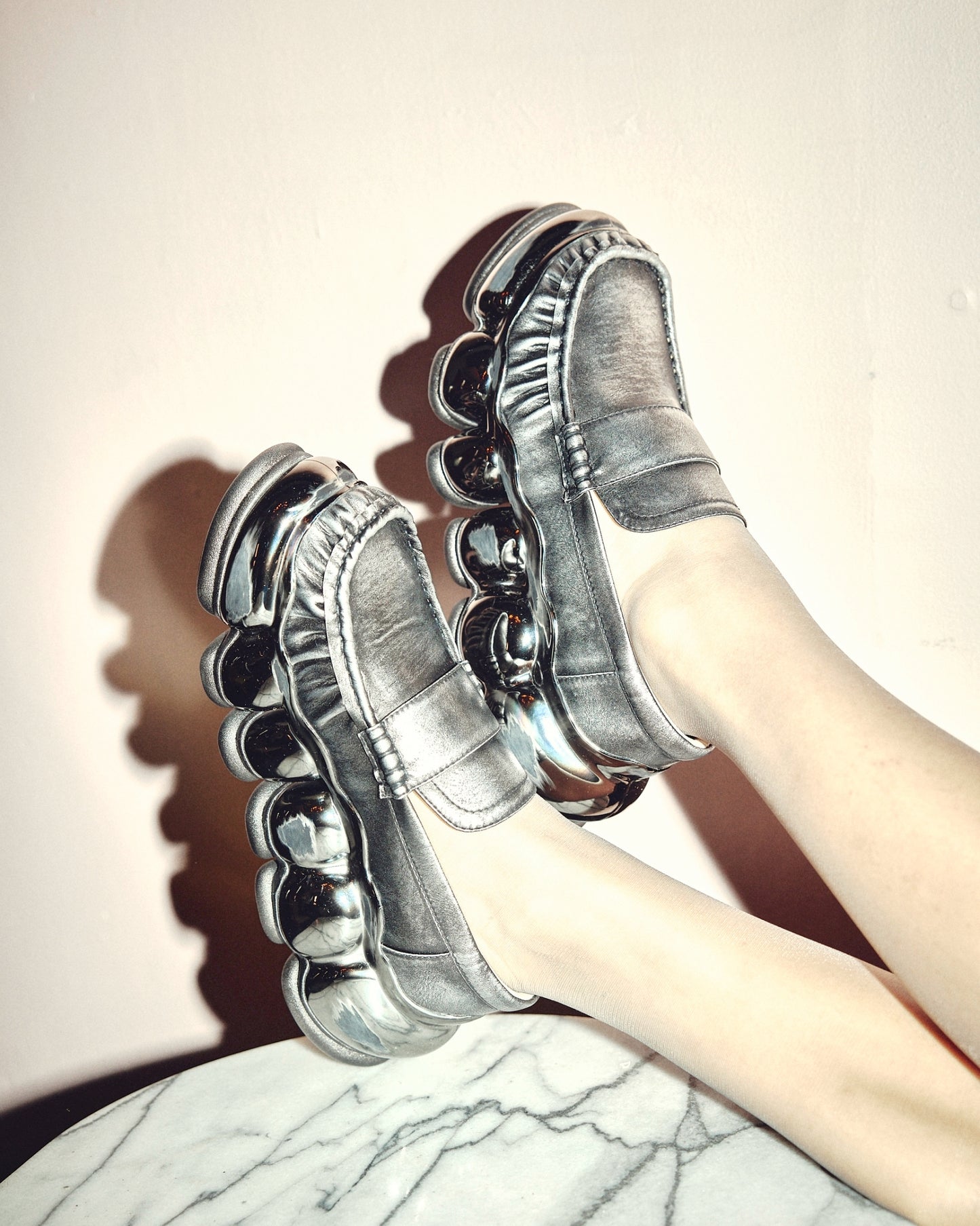 New Jewelry Chrome Loafer / Silver