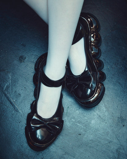 New Jewelry Chrome Mary Jane / Black