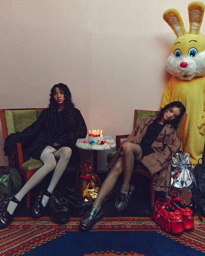 [Pre-order] High Bubble Cross Mary Jane / Red