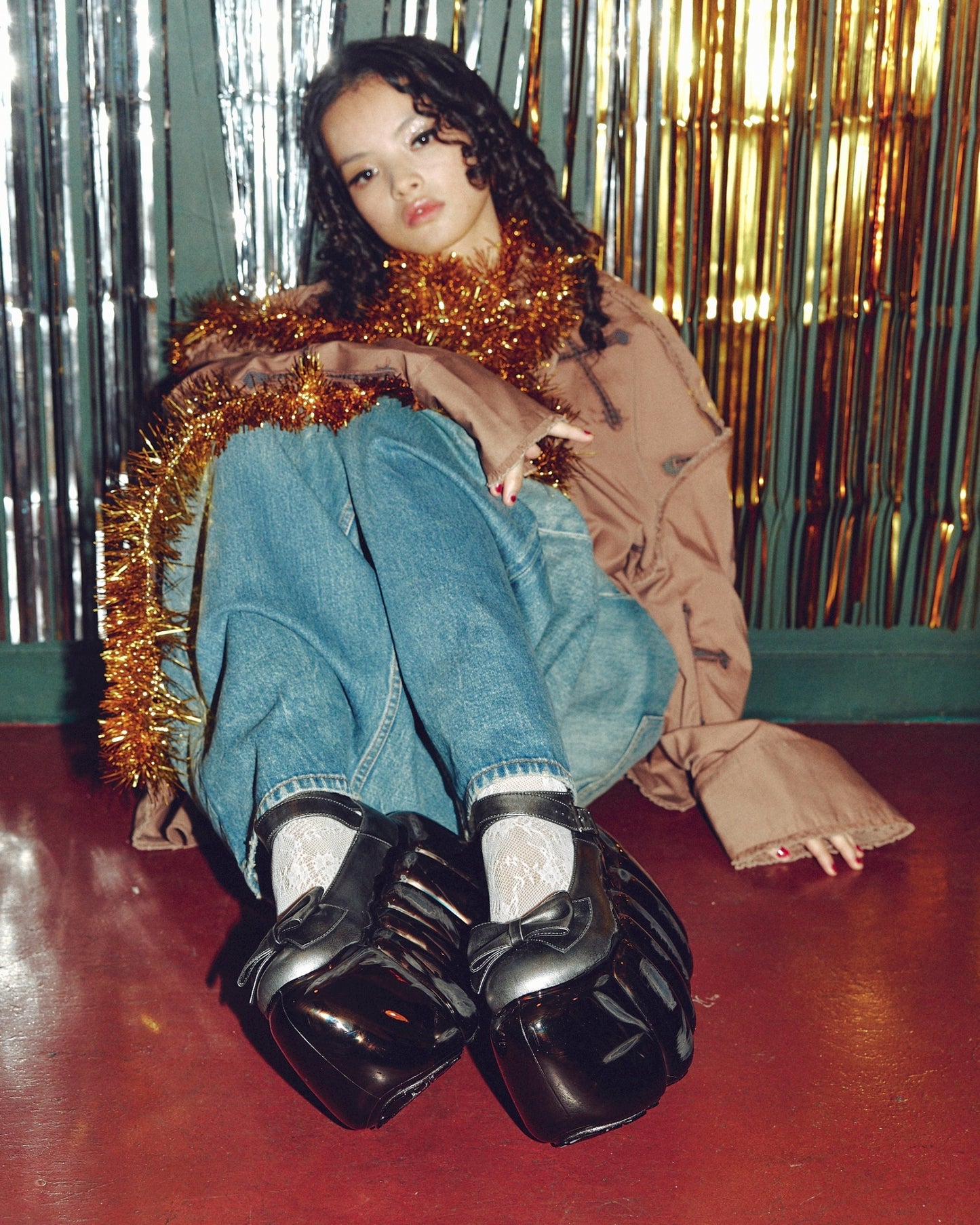 [Pre-order] High Bubble Cross Mary Jane / Chrome