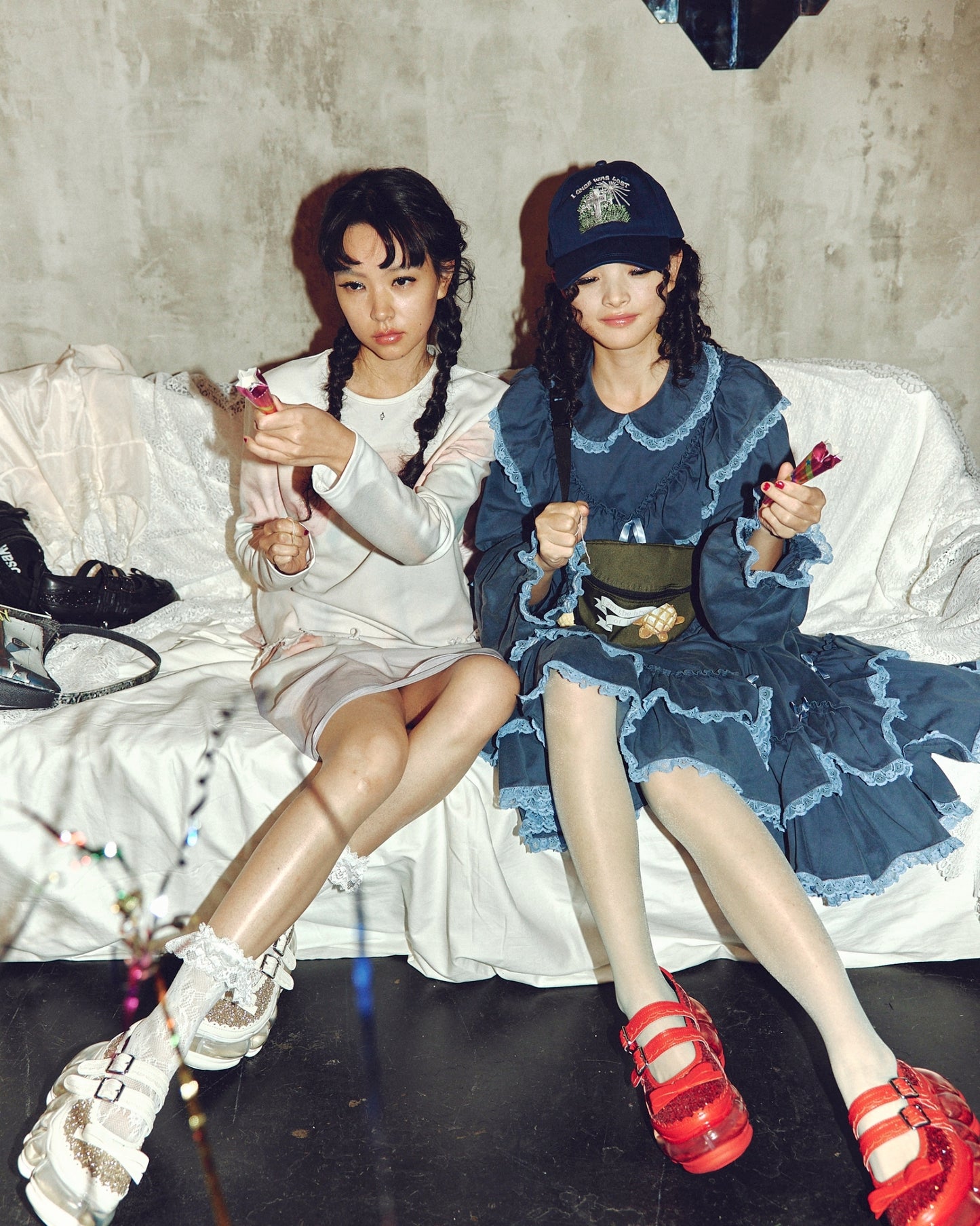 New Jewelry Mary Jane Sugar / Red Glitter