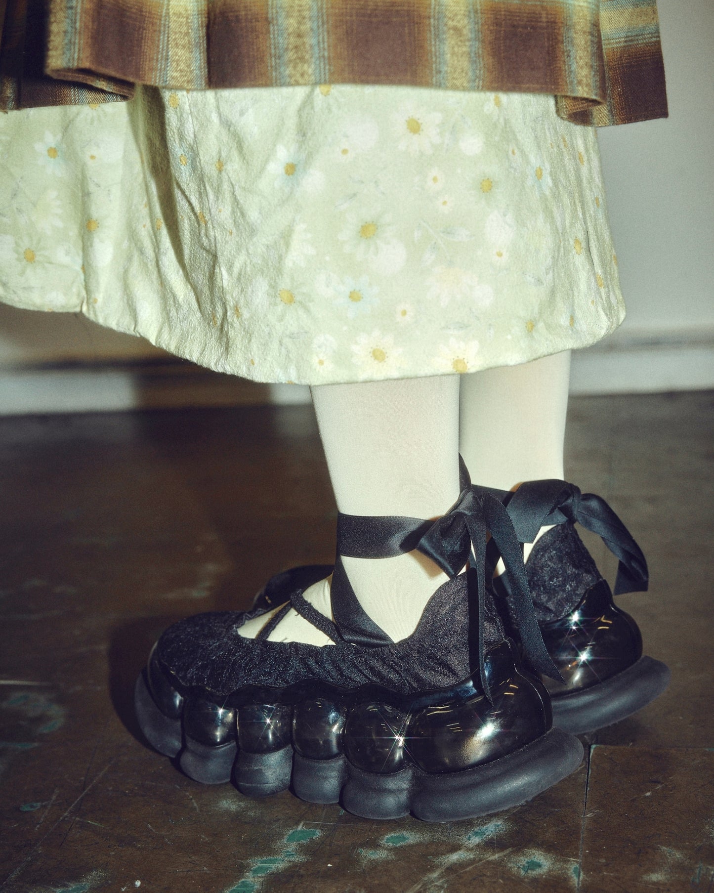 Jewelry Ark Lace Ballet Shoes Cloth Ribbon / Black