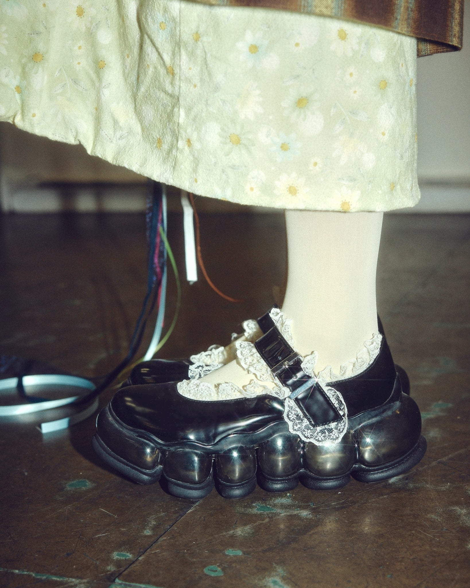 ミキオサカベ New Jewelry Mary Jane ブラック 25 厚底 New Jewelry Mary Jane Lace / Black｜MIKIOSAKABE&JennyFax公式ストア