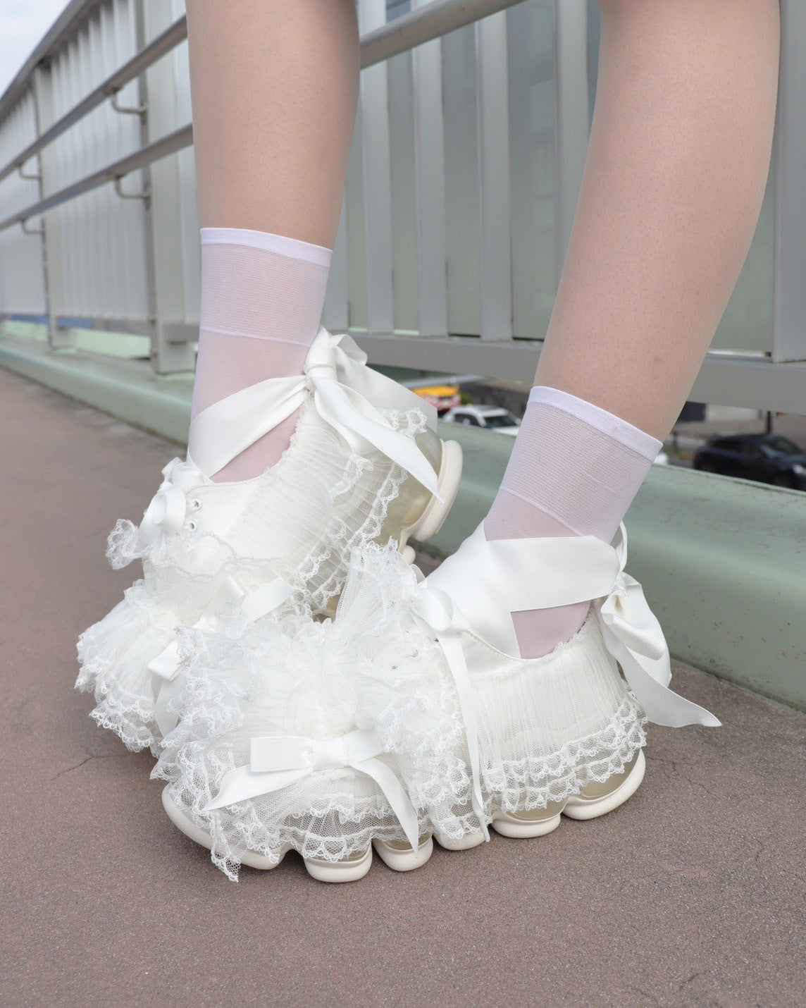 靴 New Jewelry Cake / White 36size New Jewelry Cake / White – MIKIOSAKABE & JennyFax（ミキオサカベ