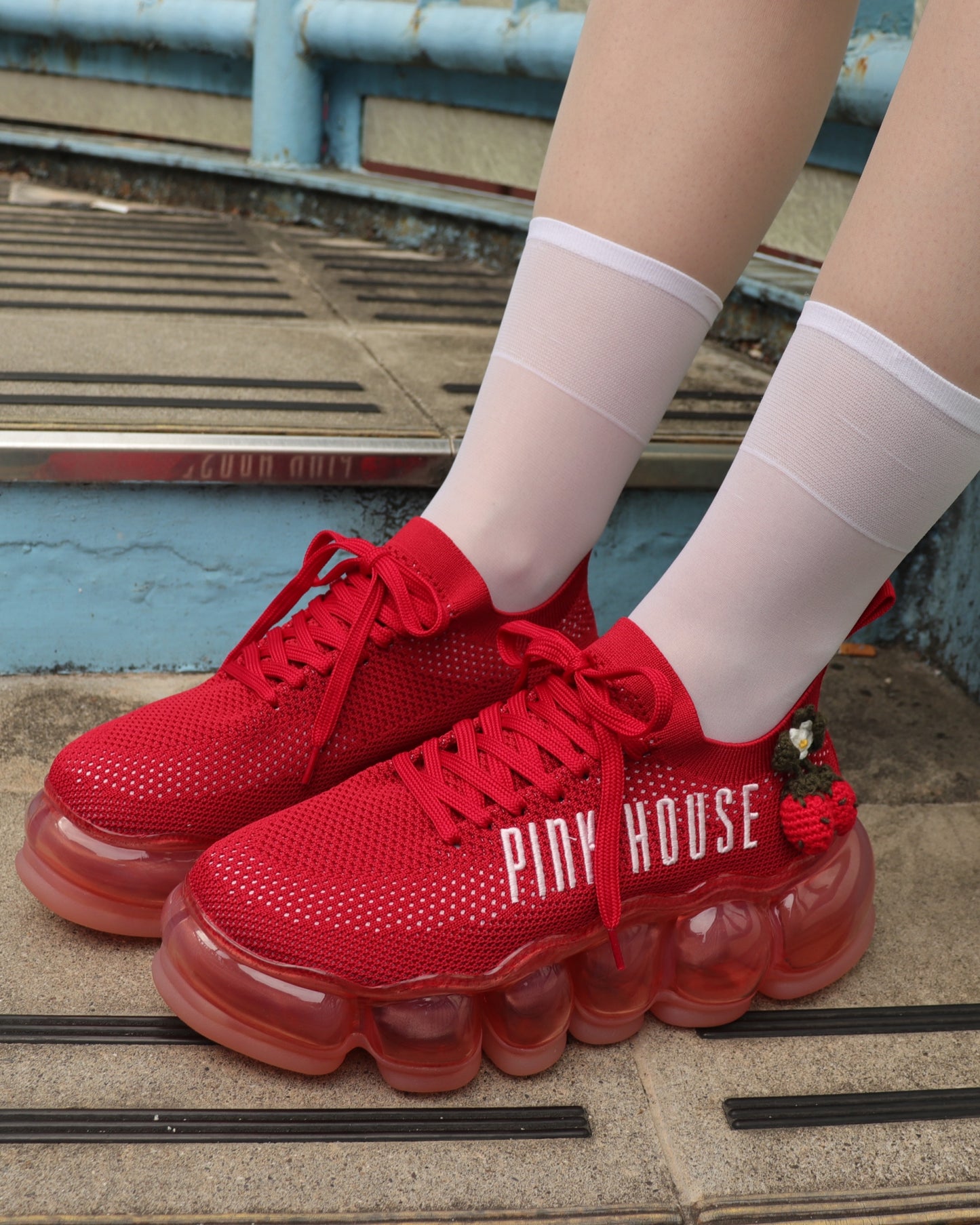 新款“珠宝”鞋/红色/PINK HOUSE×MIKIOSAKABE