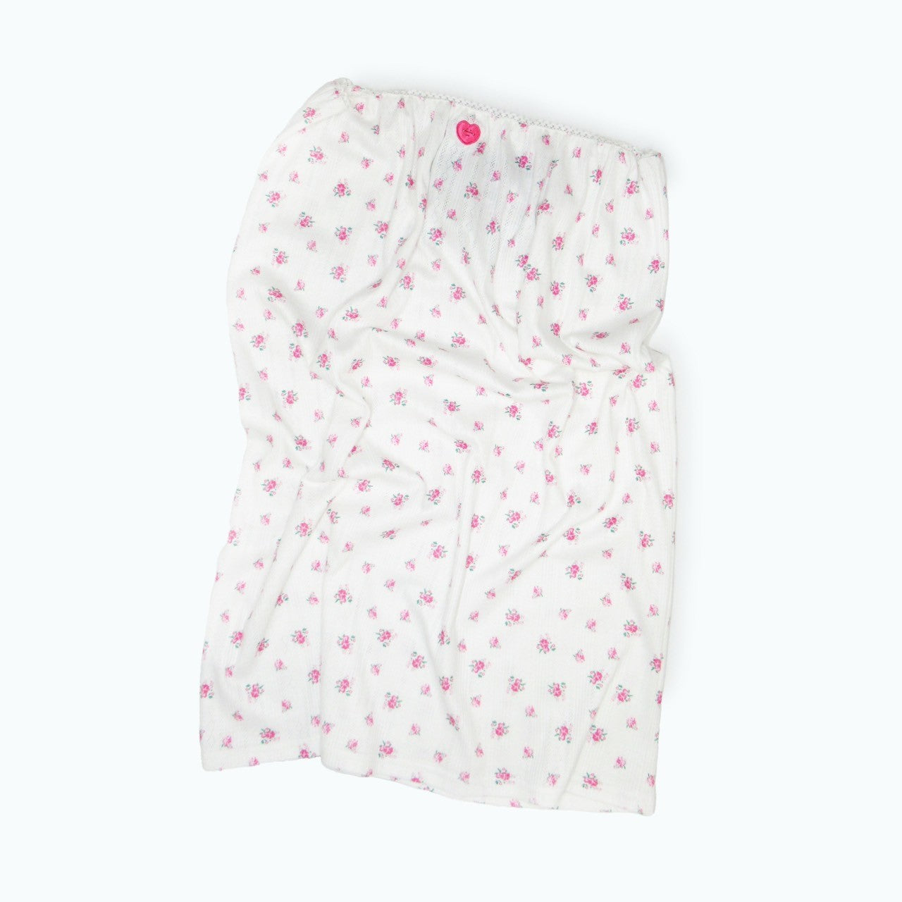 Peach Heart Long Skirt / Hot Pink