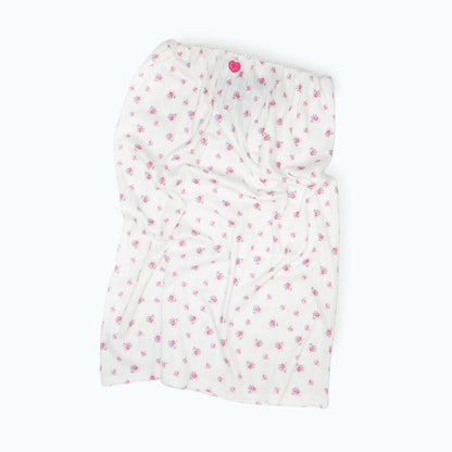 Peach Heart Long Skirt / Hot Pink