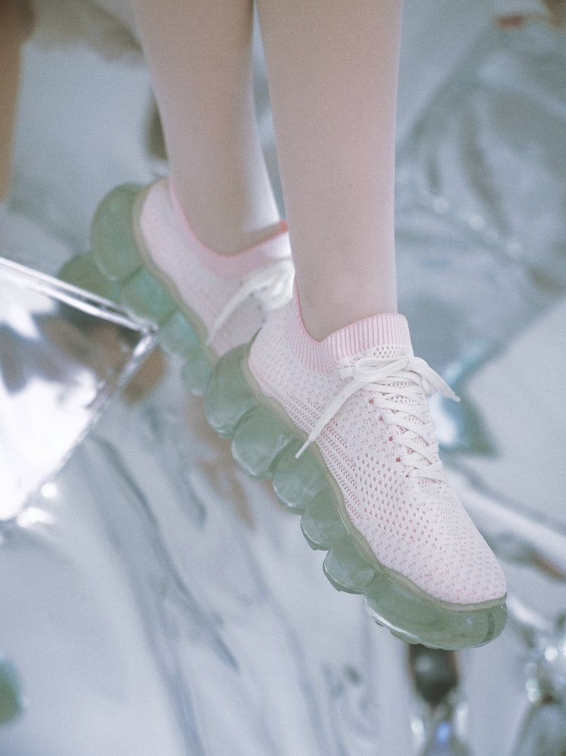 "Jewelry" Basic Shoes / Icegray Pink