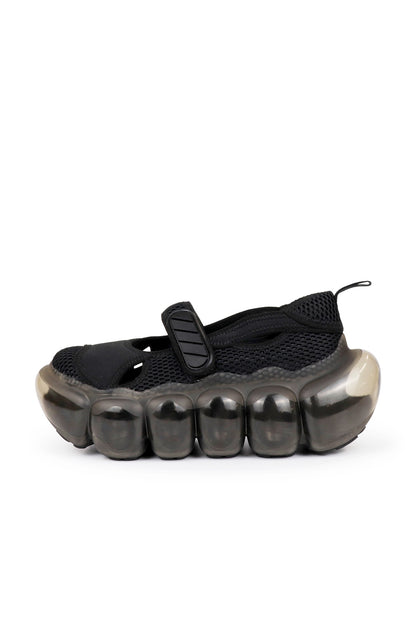 "Jewelry" Bubble Sandal Swimmer / Black