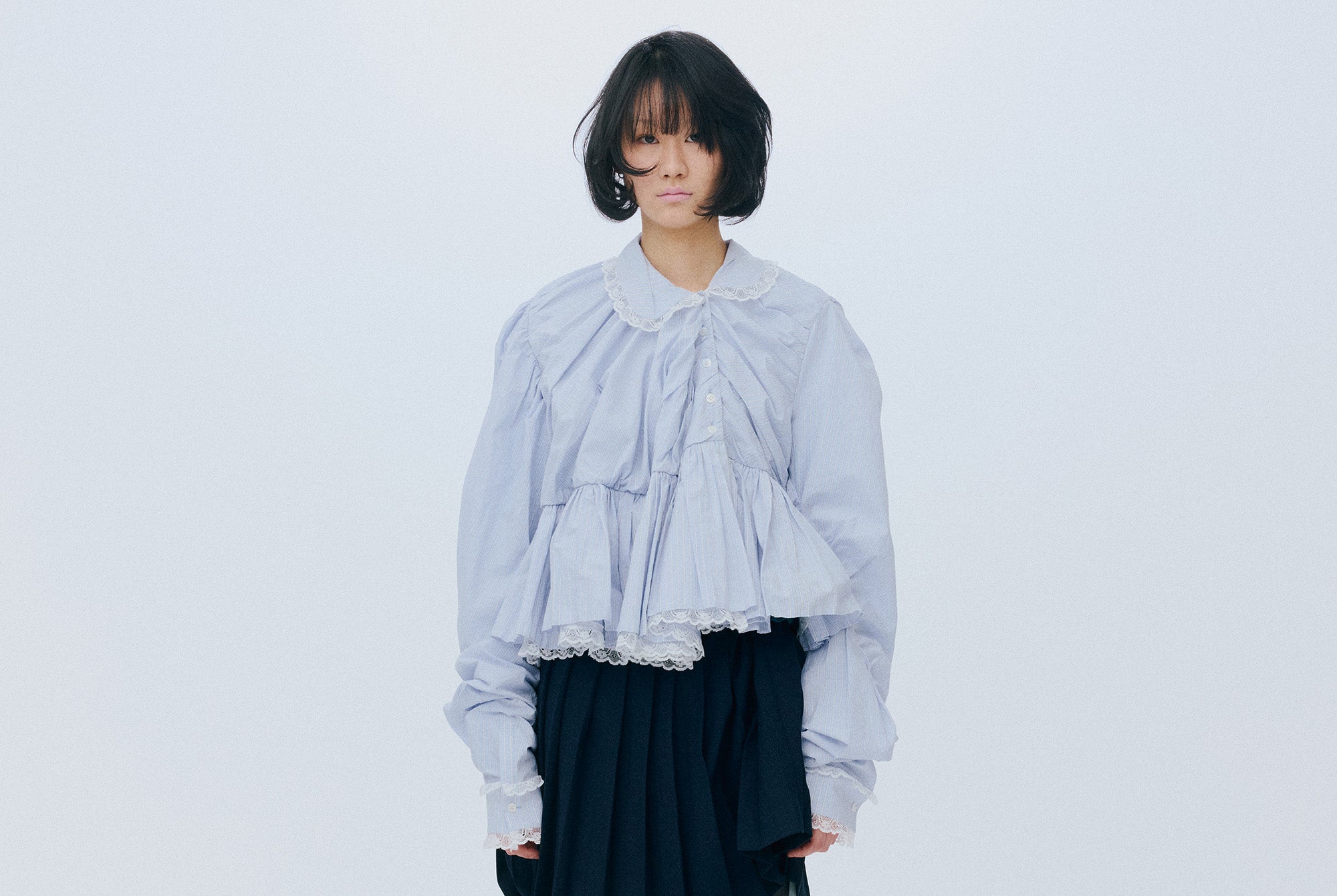 ミキオサカベjenny fax Hana パステルブルー LOOK – MIKIOSAKABE & JennyFax（ミキオサカベ & ジェニーファックス