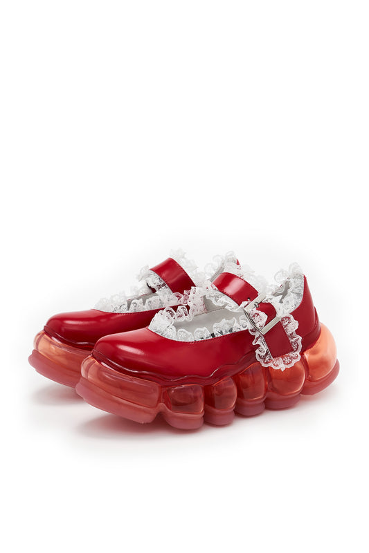 New Jewelry Mary Jane Lace / Red