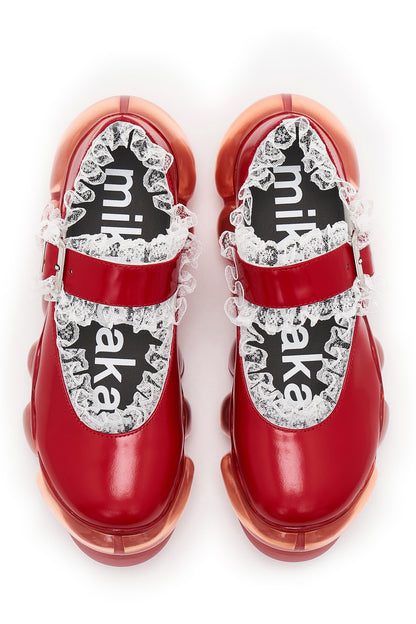 New Jewelry Mary Jane Lace / Red