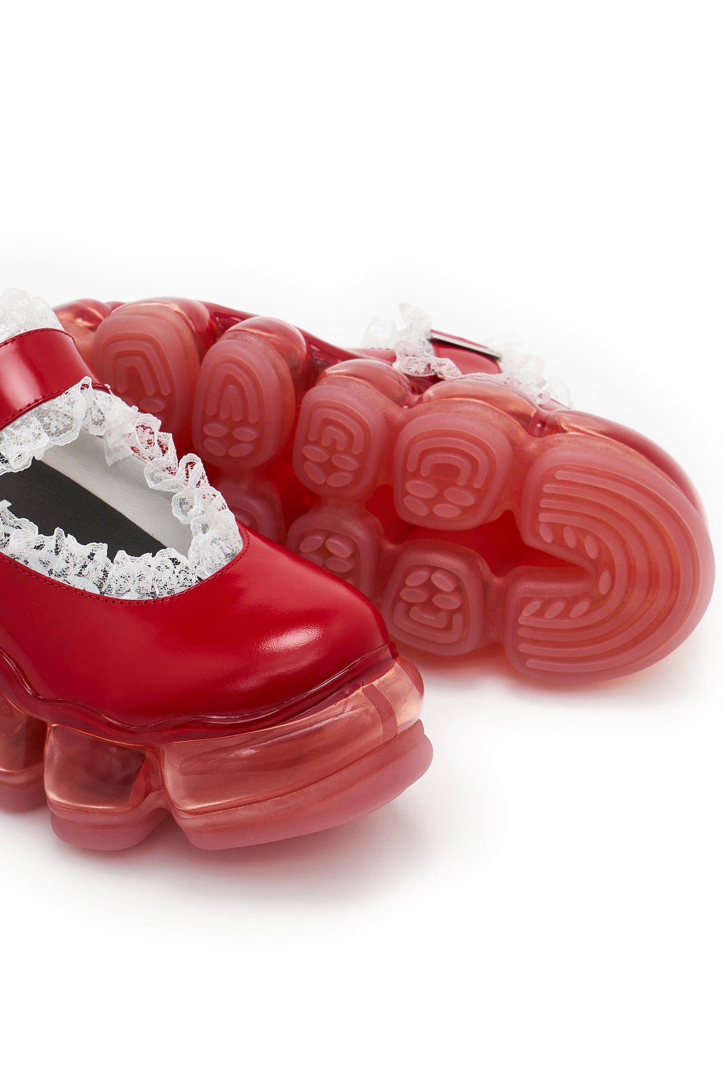 New Jewelry Mary Jane Lace / Red