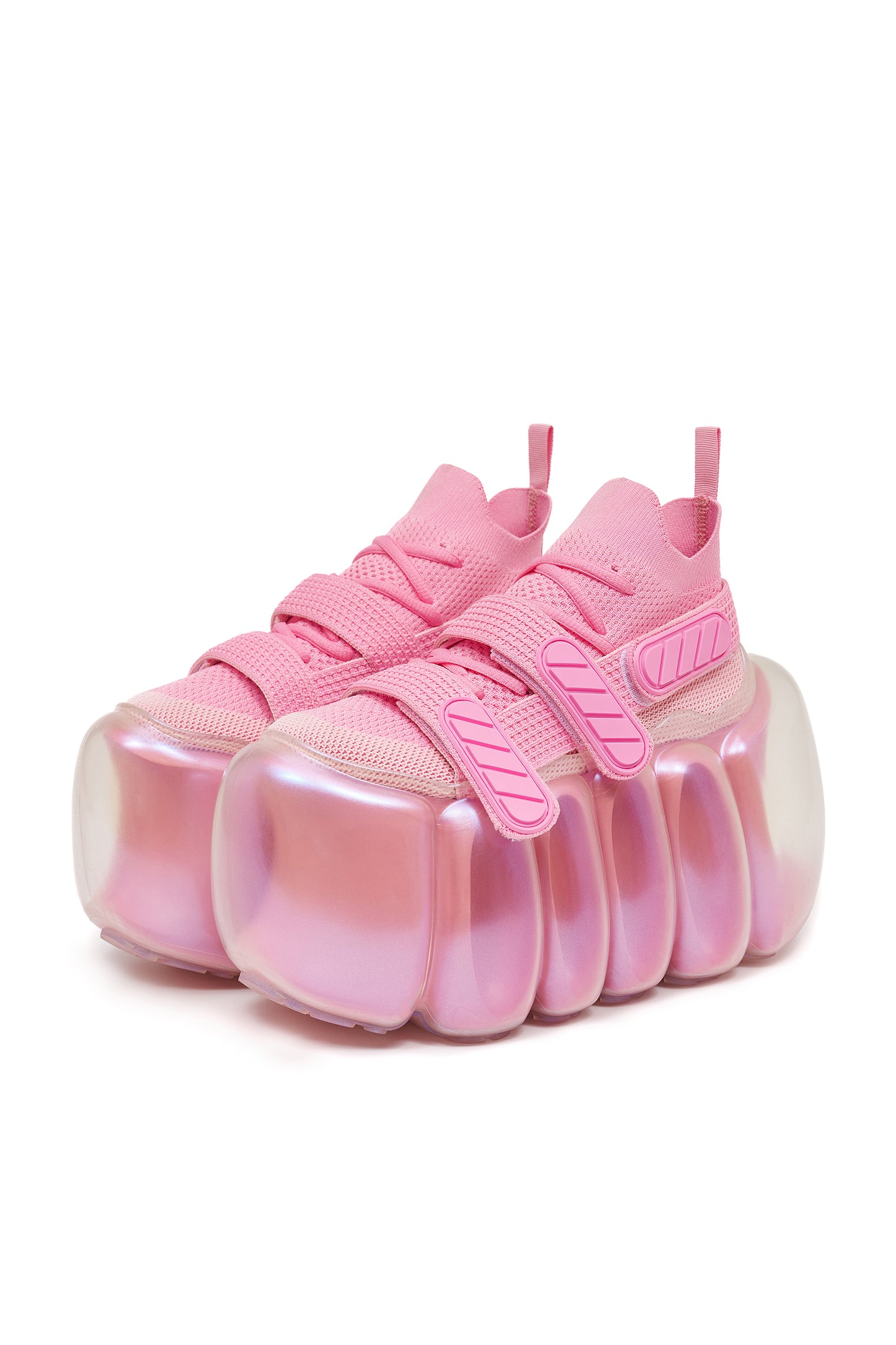 High Bubble Belt Cross / Pink