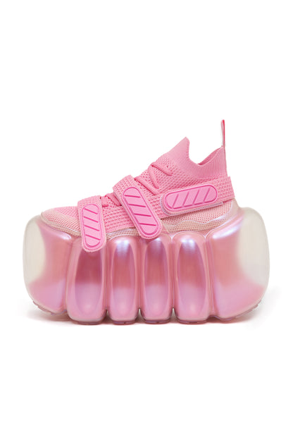 High Bubble Belt Cross / Pink