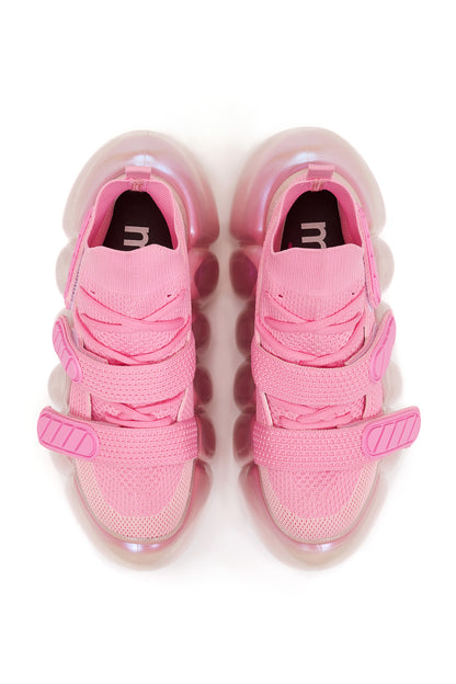 High Bubble Belt Cross / Pink