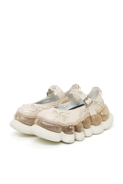 Jewelry Ark Tiny Ribbon Mary Jane / Beige