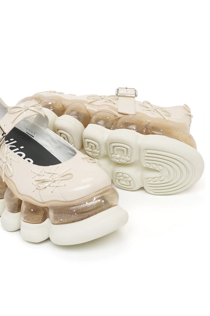 Jewelry Ark Tiny Ribbon Mary Jane / Beige