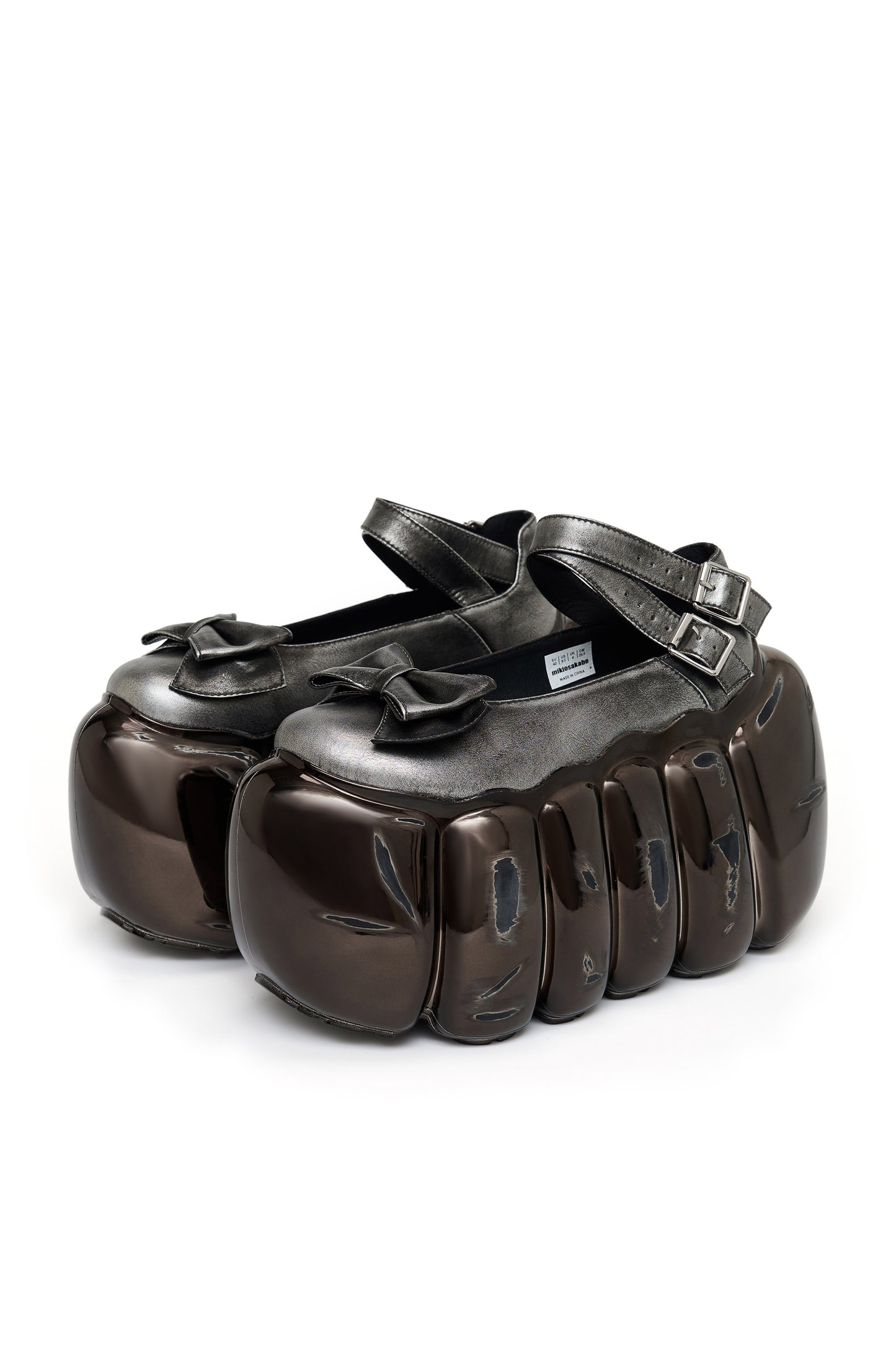 [Pre-order] High Bubble Cross Mary Jane / Chrome