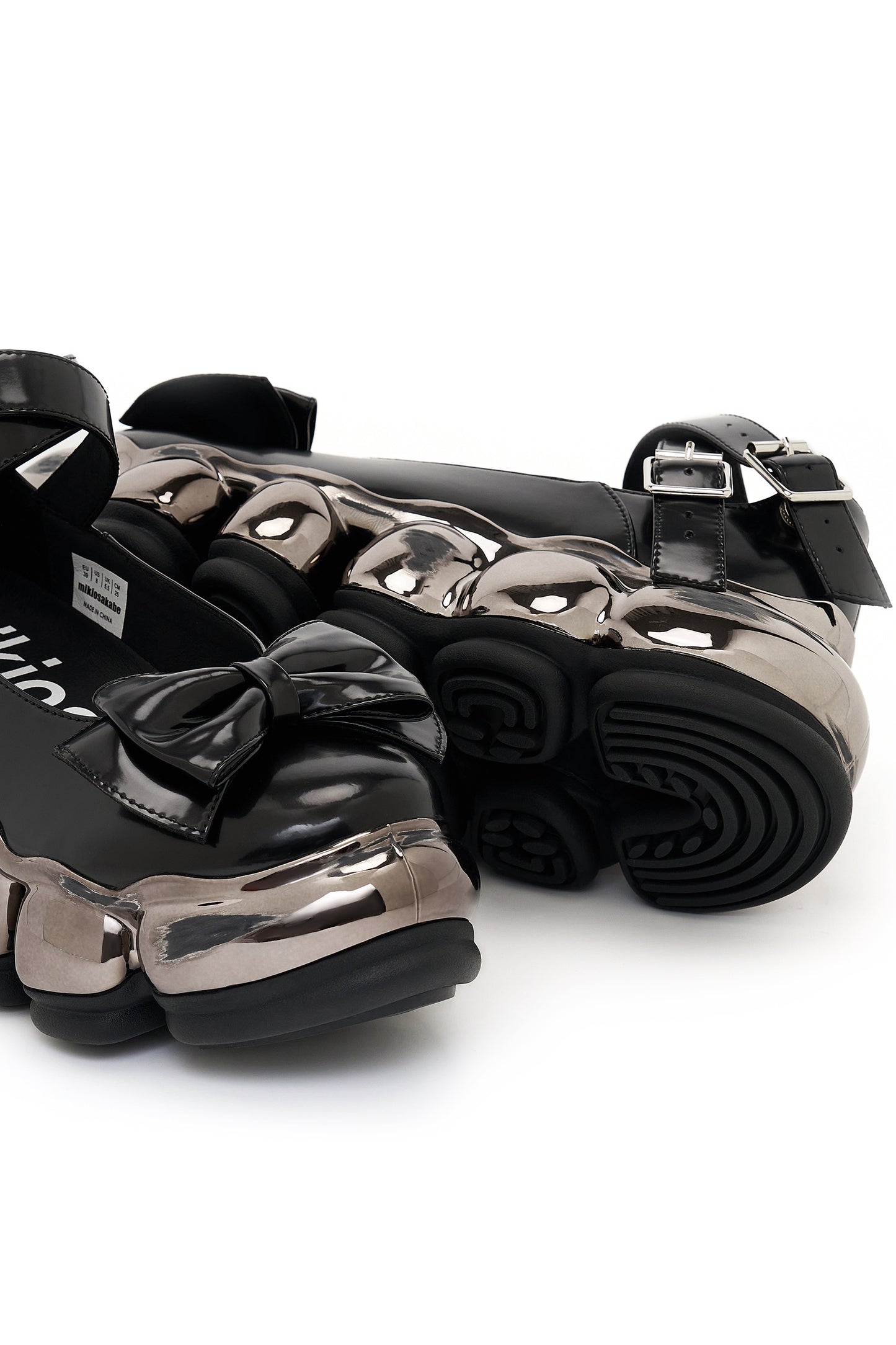 New Jewelry Chrome Mary Jane / Black