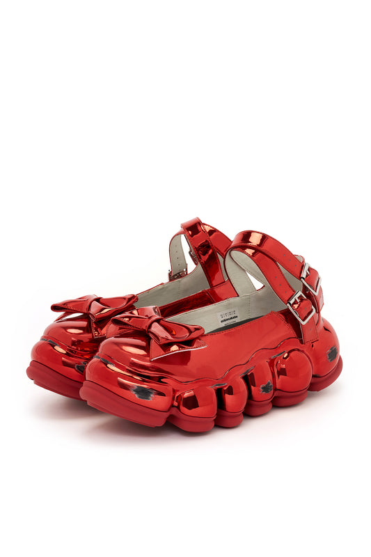 New Jewelry Chrome Mary Jane / Red