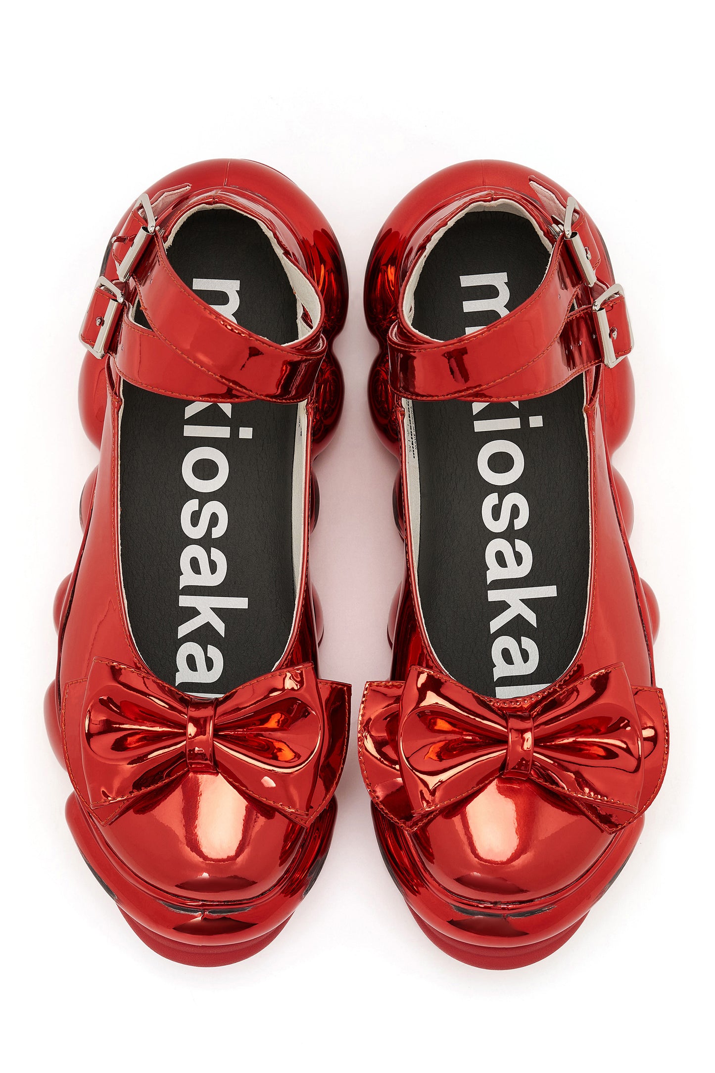 New Jewelry Chrome Mary Jane / Red