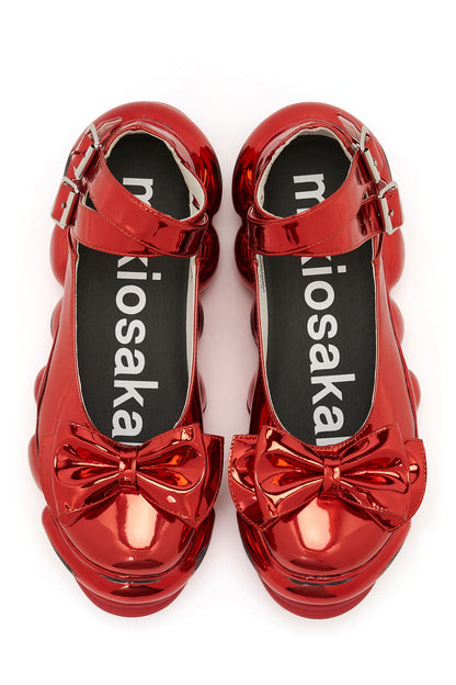 New Jewelry Chrome Mary Jane / Red