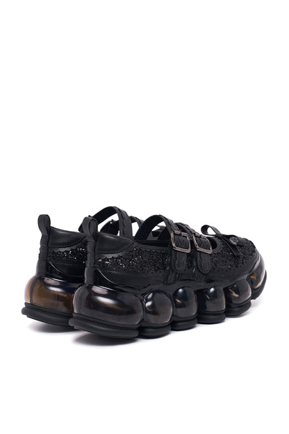 New Jewelry Mary Jane Sugar / Black Glitter