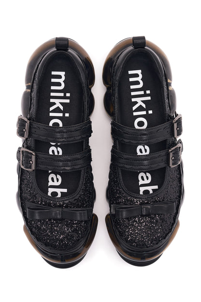 New Jewelry Mary Jane Sugar / Black Glitter