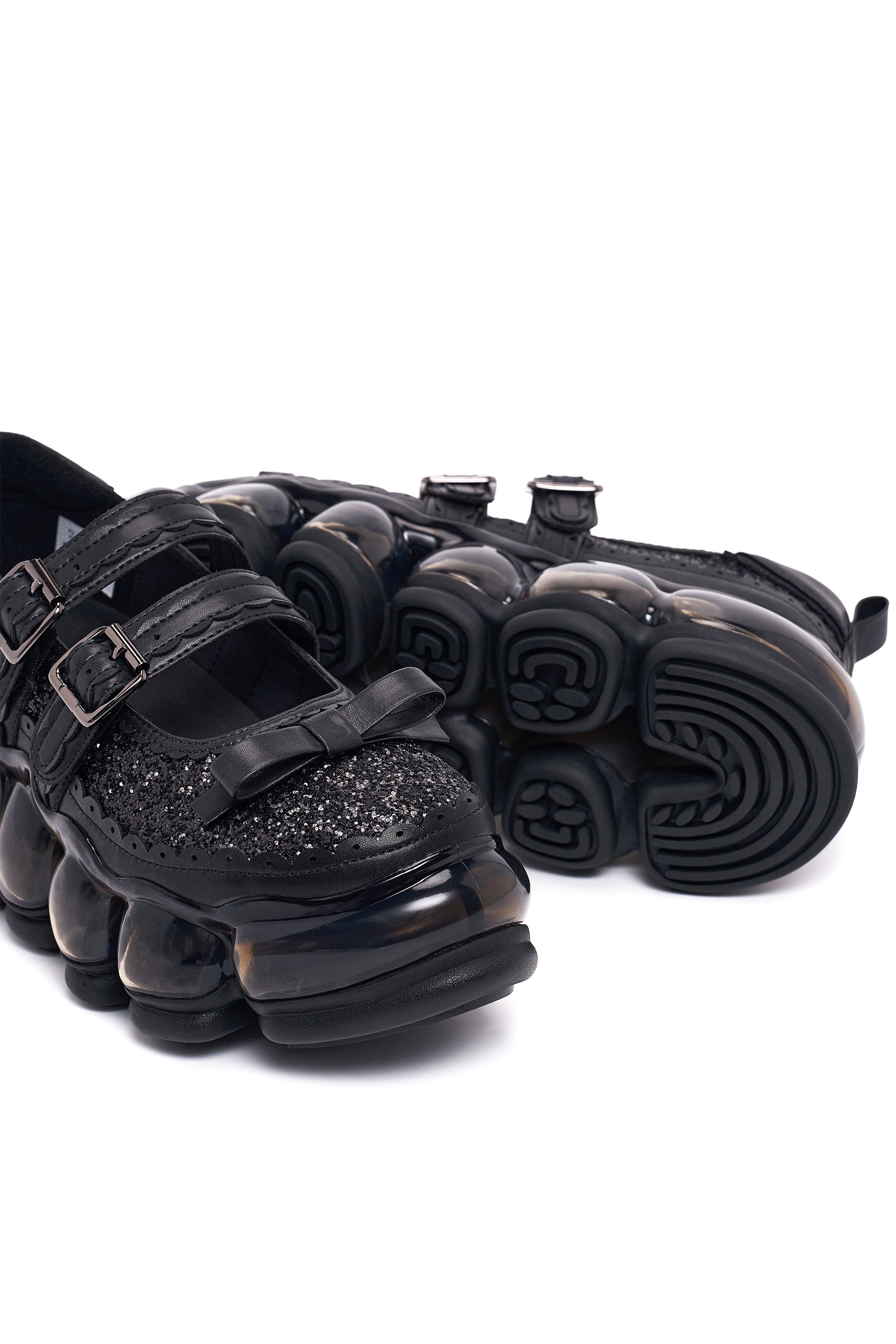 New Jewelry Mary Jane Sugar / Black Glitter – MIKIOSAKABE