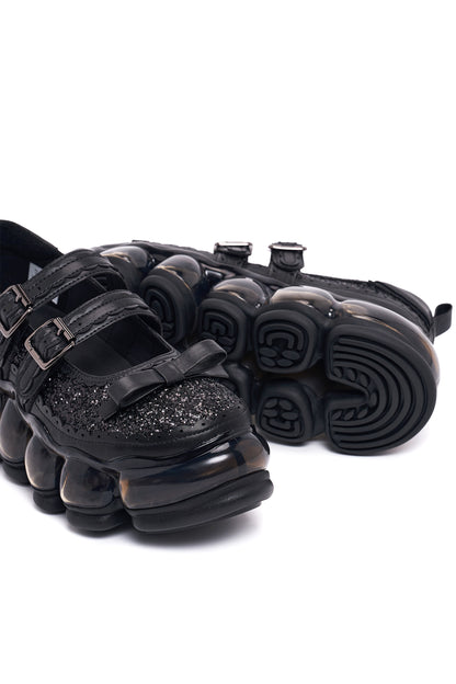 New Jewelry Mary Jane Sugar / Black Glitter