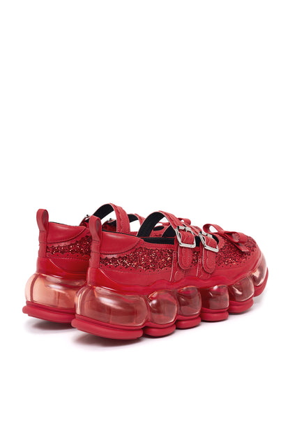 New Jewelry Mary Jane Sugar / Red Glitter