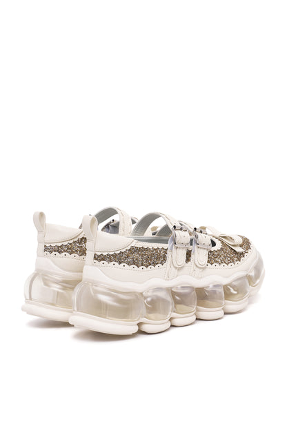 New Jewelry Mary Jane Sugar / White Glitter