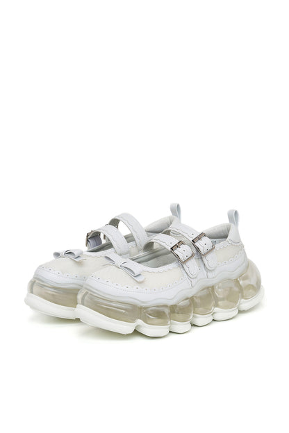 New "Jewelry" Mary Jane Sugar / White