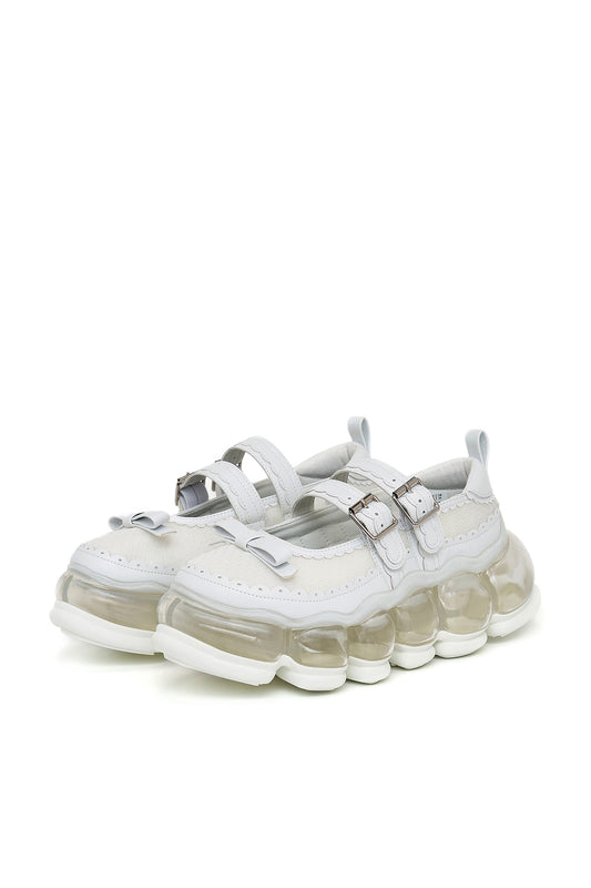 New "Jewelry" Mary Jane Sugar / White