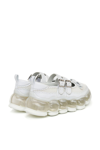 New "Jewelry" Mary Jane Sugar / White