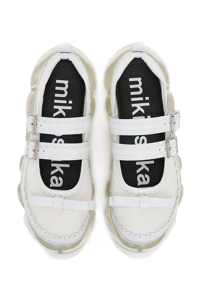 New "Jewelry" Mary Jane Sugar / White