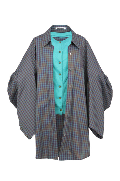 【SS26受注】 Layered Garden Shirt / Green / MSS26B03