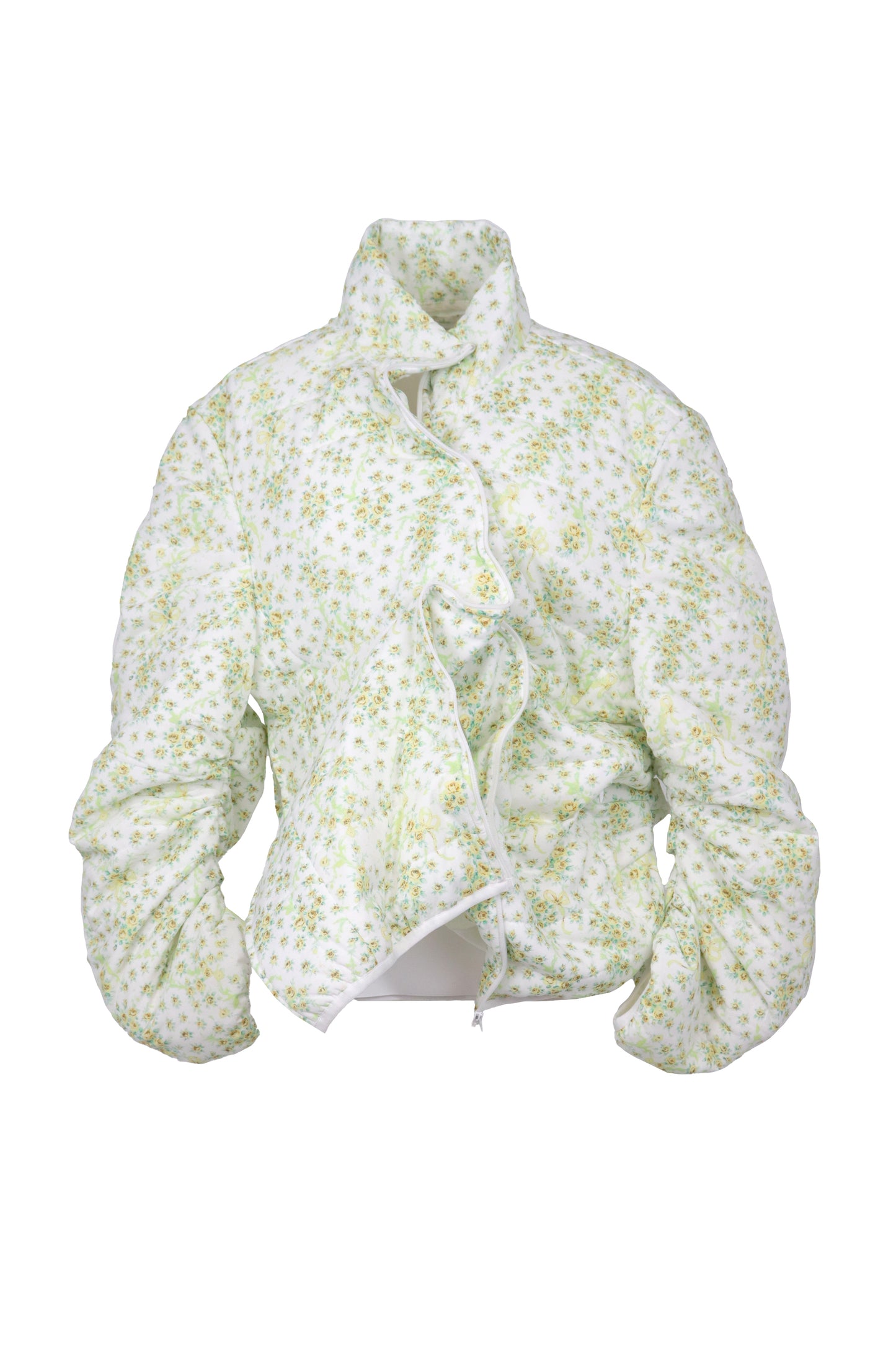 【SS26受注】Confusing Flower Light Down Jacket / Light Green / MSS26JK011