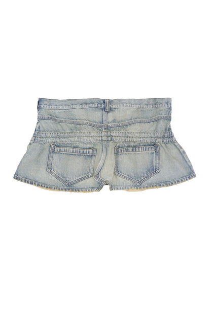 【SS26受注】Mini Denim Skirt / Light Blue / MSS26S01