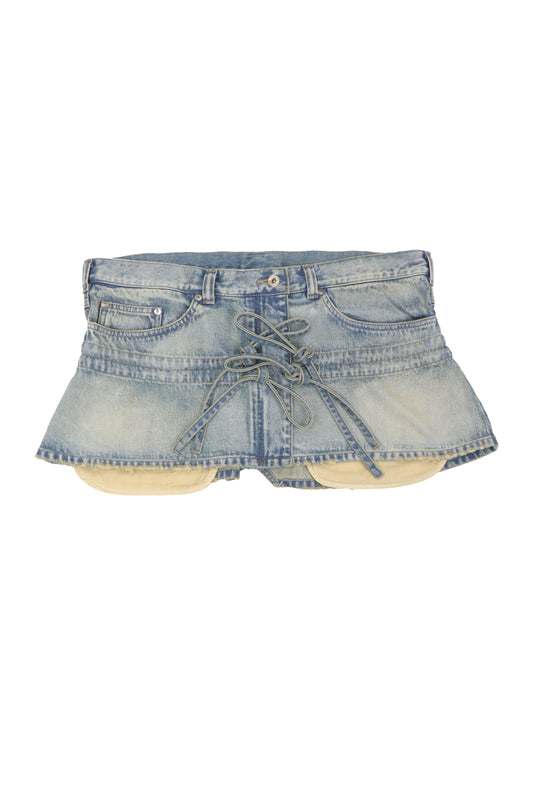 【SS26受注】Mini Denim Skirt / Light Blue / MSS26S01