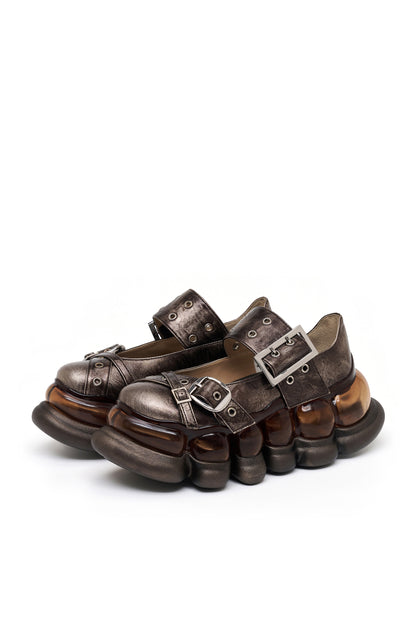 【SS26受注】"Jewelry" Ark Blushed Cross Mary Jane / Bronze / MSS26SH03