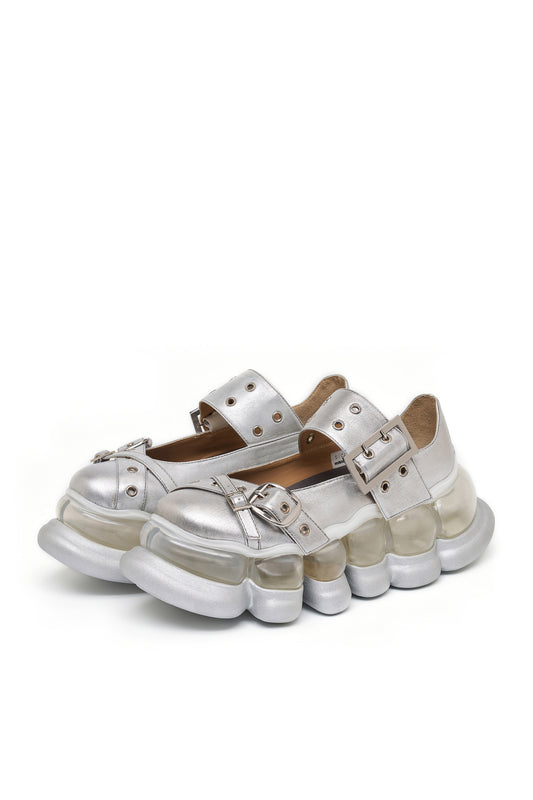 【SS26受注】"Jewelry" Ark Blushed Cross Mary Jane / Silver / MSS26SH03