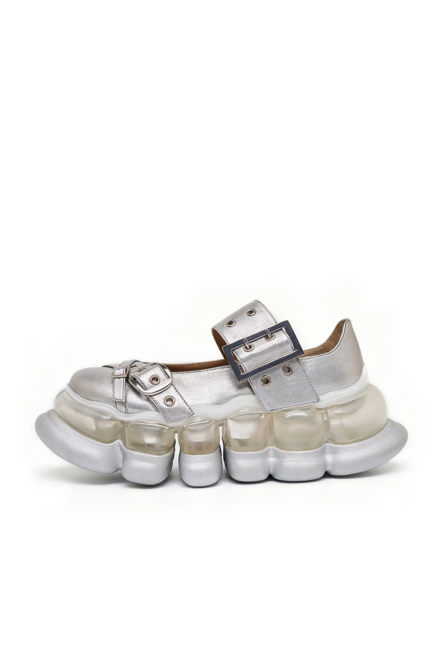 【SS26受注】"Jewelry" Ark Blushed Cross Mary Jane / Silver / MSS26SH03