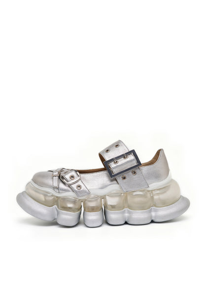 【SS26受注】"Jewelry" Ark Blushed Cross Mary Jane / Silver / MSS26SH03