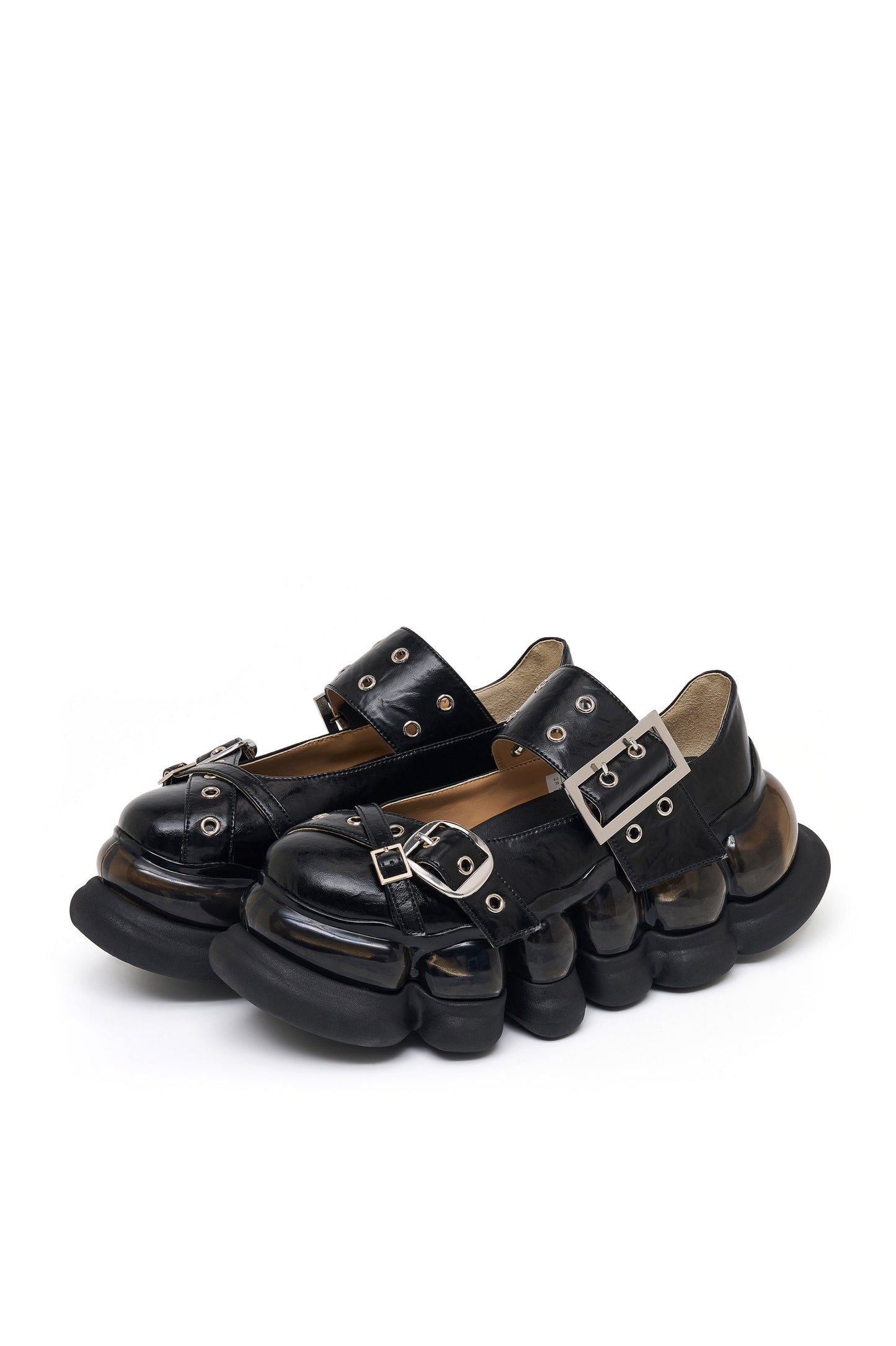 【SS26受注】"Jewelry" Ark Blushed Cross Mary Jane / Black / MSS26SH03