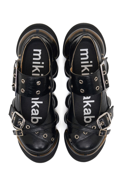 【SS26受注】"Jewelry" Ark Blushed Cross Mary Jane / Black / MSS26SH03