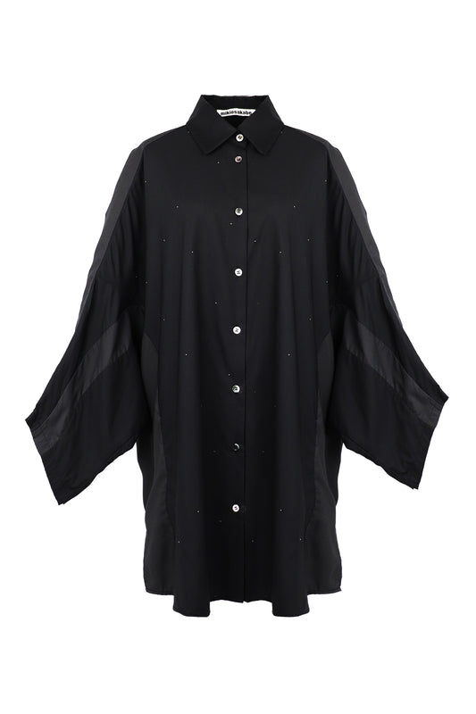 [SS27 Order] Reversed Short Sleeve Shirt / Black / MSS27B012